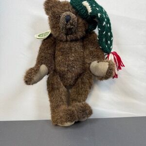 Mary Meyer Green Mountain‎ Bears Mansfield Collectible Jointed Teddy Bear w/ Hat